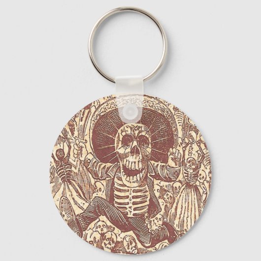 Sschedel van Oaxaca, La Calavera Oaxaqueña Sleutelhanger (Voorkant)