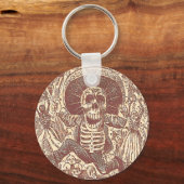 Sschedel van Oaxaca, La Calavera Oaxaqueña Sleutelhanger (Voorkant)