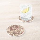 Sschedel van Oaxaca, La Calavera Oaxaqueña Zandsteen Onderzetter (Zijkant)