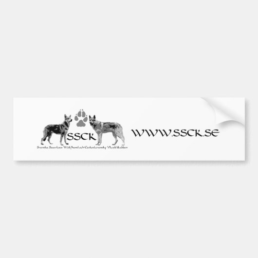 SSCK Bildekal Bumpersticker (Voorkant)