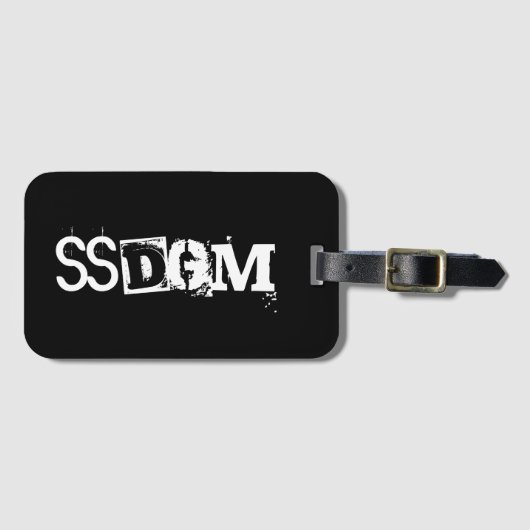 SSDGM-Bagagelabel Bagagelabel (Voorkant (horizontaal))