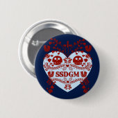 SSDGM-knop Ronde Button 5,7 Cm (Voorkant /achterkant)