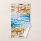 Sseashells Bathroom Towel Set Bad Handdoek (Handdoek)