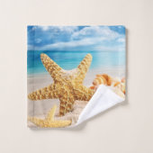 Sseashells Bathroom Towel Set Bad Handdoek (Wasdoekje)