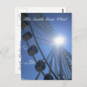Sseattle Great Wheel Briefkaart (Voorkant / Achterkant)