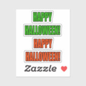 Sshit Book Happy Halloween Sticker (Vel)