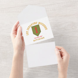 SSI - 1e Infanteriedivisie - Big Red One All In One Uitnodiging