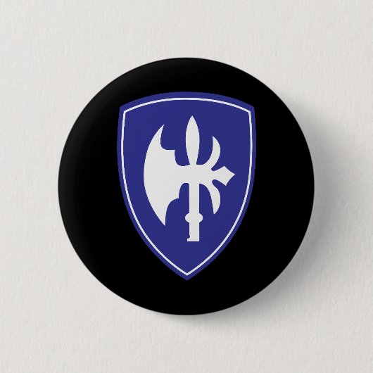 SSI - 65e Infanteriedivisie Ronde Button 5,7 Cm (Voorkant)