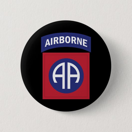 SSI - 82e Luchtlandingsdivisie Ronde Button 5,7 Cm (Voorkant)