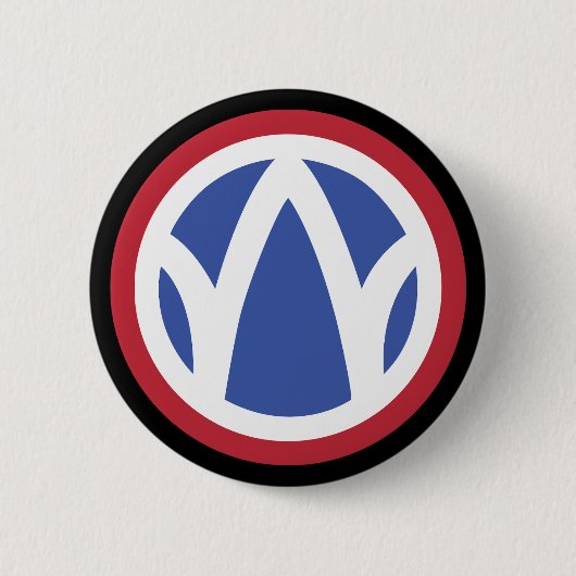 SSI - 89e Infanteriedivisie Ronde Button 5,7 Cm (Voorkant)