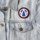 SSI - 89e Infanteriedivisie Ronde Button 5,7 Cm (In situ)