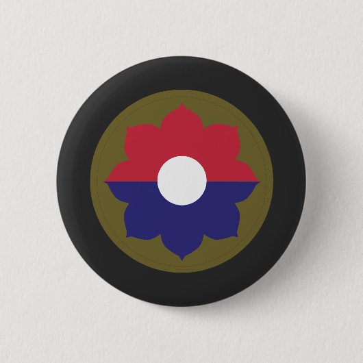 SSI - 9e Infanteriedivisie Ronde Button 5,7 Cm (Voorkant)