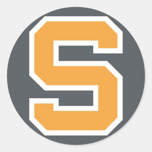 SSK 2016 Rund Grå Bakrund Ronde Sticker (Voorkant)