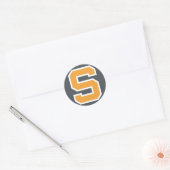 SSK 2016 Rund Grå Bakrund Ronde Sticker (Envelop)