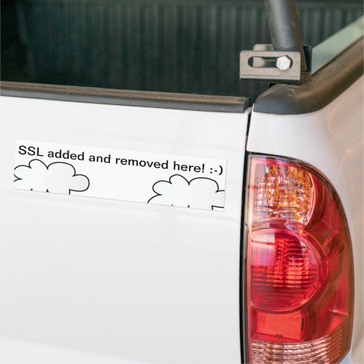 SSL Toegevoegd en verwijderd hier! :-) Bumpersticker (Op Truck)