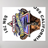 SSN 781 USS California Poster (Voorkant)