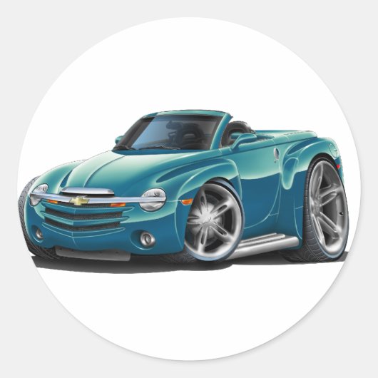 SSR Aquablur Convertible Ronde Sticker (Voorkant)
