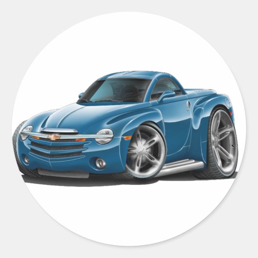 SSR Aquablur Truck Ronde Sticker (Voorkant)