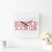 SSSC WALL CLOCK VIERKANTE KLOK (Huis)