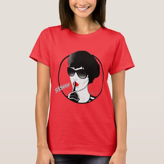 Ssshhh ! t-shirt (Voorkant)