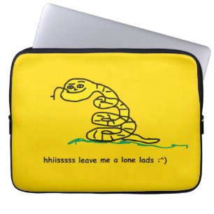 Sssss Laat Me Met Rust Jongens Gadsden Parodie Laptop Sleeve