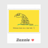 Sssss Laat Me Met Rust Jongens Gadsden Parodie Sticker (Vel)