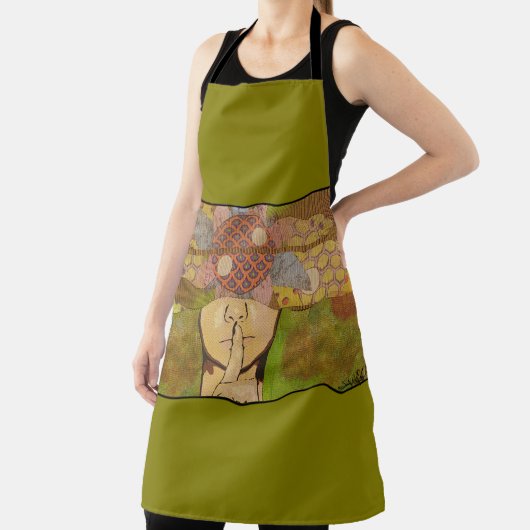 SSSSSSSHHHHH All-Over Print Schort (Insitu)