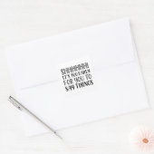 Sssssssst Stil Vierkante Sticker (Envelop)