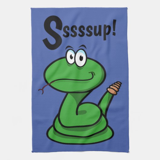 Sssssup! Slang Theedoek (Verticaal)