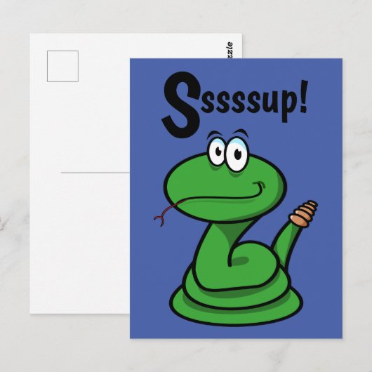 Ssssup! Snake Briefkaart (Voorkant / Achterkant)