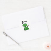 Ssssup! Snake Ronde Sticker (Envelop)
