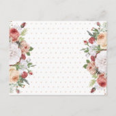 Ssst! Gold Glitter Script Verrassingsfeest Uitnodiging Briefkaart (Achterkant)