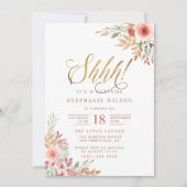 Ssst! Het is een verrassing | Modern Script Verjaa Kaart (Voorkant)