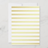 Ssst... Het is geen verrassing! Elegante gouden ve Kaart (Achterkant)