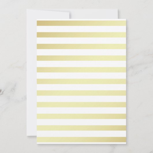 Ssst... Het is geen verrassing! Elegante gouden ve Kaart (Achterkant)