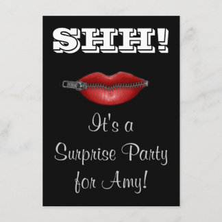 SSST! HOU JE BEK verrassingsfeest uitnodiging