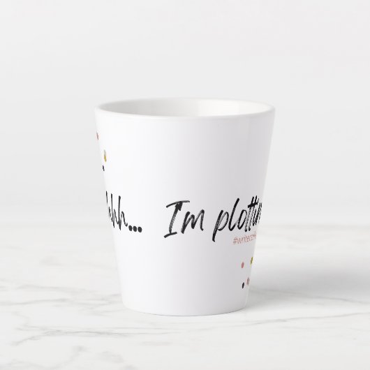 Ssst... Ik ben aan het plotten: de mok van het lev (Voorkant)