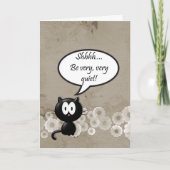 Ssst, wees heel, heel stil! feestuitnodiging (Voorkant)