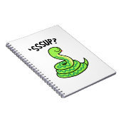 Sssup Funny Hissing Snake Pun Notitieboek (Rechterzijde)
