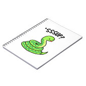 Sssup Funny Hissing Snake Pun Notitieboek (Linkerzijde)