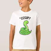 Sssup Funny Hissing Snake Pun T-shirt (Voorkant)