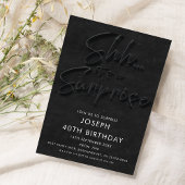 Sst het is een Surprise Party Kaart