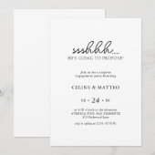 Sst.. Hij gaat voorstellen | Verrassing Verloving Kaart (Voorkant / Achterkant)