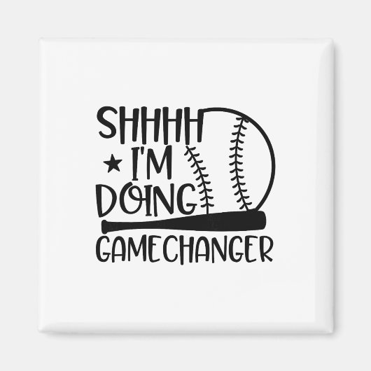 Sst, ik ben Gamechanger grappig Sel Softll speler Magneet (Voorkant)