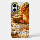 Sst… Ik Lees Cozy Lezen Draak Case-Mate iPhone Case (Achterkant)