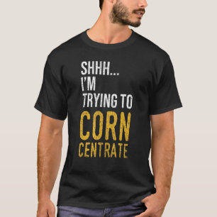 Sst, ik probeer me te concentreren op retro cornho t-shirt