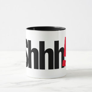 Sst! Letterprint mok - Minimalistische koffiekop!