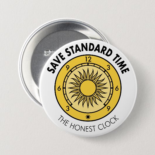 SST Logo Button "The Honest Clock" (Voorkant /achterkant)