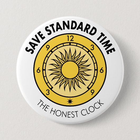 SST Logo Button "The Honest Clock" (Voorkant)