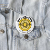 SST Logo Button "The Honest Clock" (In situ)